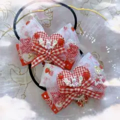 *⑅︎୨୧ヘアゴム✩キッズリボン୨୧⑅︎*