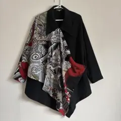 ※山本寛斎　kansai O2 和柄シャツ　ブラウス　アーカイブのサムネイル