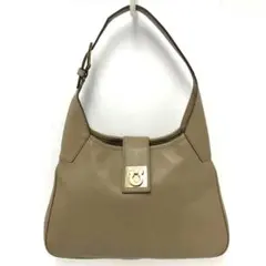 大人気☆サルヴァトーレフェラガモ☆ワンショルダーバッグ☆ガンチーニ☆革☆ベージュ