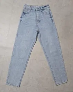 ZARA ザラ ハイウエスト デニムパンツ 34 マムフィットデニム