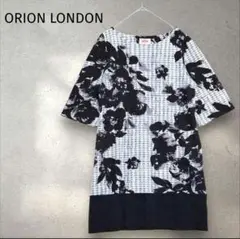 【オリオンロンドン】ORION LONDON ワンピース 花柄 五分袖
