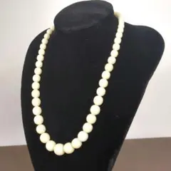 色珠 希少 天然石 白珊瑚 jewelry Necklace necklace