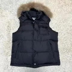 美品✨CAMP7 ファー付きダウンベスト M 黒 お兄系 Y2K 平成　グランジ