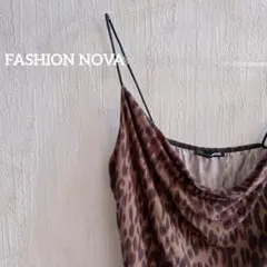 海外古着✨キャミソール インナー ヒョウ柄 レオパード FASHION NOVA