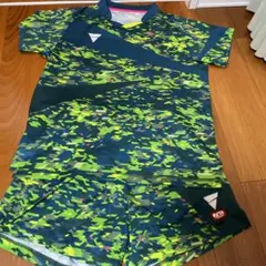 VICTAS 卓球ウェア Lサイズ カラフル迷彩 ゲームウェア パンツ セット