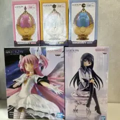 魔法少女まどか☆マギカ フィギュア台座 5点セット ダイヤ クリスタル