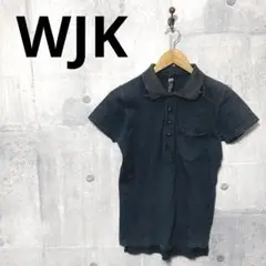 WJK ダブルジェーケー メンズ タイトポロシャツ S ブラック