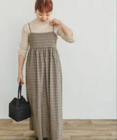 ITEMS URBAN RESEARCH チェックキャミワンピ