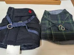 未使用　犬と生活　犬服 　マリン　モコモコ　サイズ２　ボディハーネス　小型犬