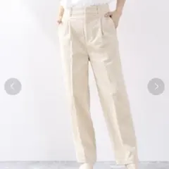 LOWRYS FARM　ライスコーデュロイパンツ　ホワイト