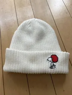 PEANUTS スヌーピー ニット帽 ホワイト