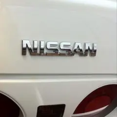 日産 ニッサン NISSAN デカロゴエンブレム約43cm×約8.5cm - メルカリ