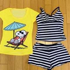 子供用水着 スヌーピー 水着セット 140cm 3点セット