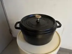 STAUB LA COCOTTE 両手鍋 ストウブ ココット 20cm ブラック - メルカリ