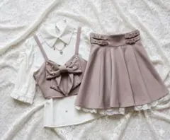 ROJITA パールリボンビスチェ×ブラウスSET美品