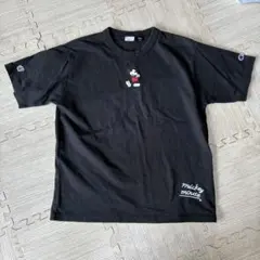 Champion BEAMS BOY 別注 ミッキーマウス Tシャツ 黒のサムネイル