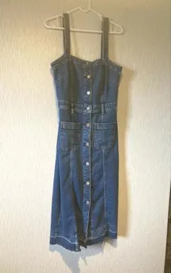 値下げ★GAP デニムキャミワンピース インディゴブルー