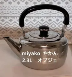 miyako やかん　宮崎製作所　オブジェ OJ-10 ステンレスやかん ケトルのサムネイル