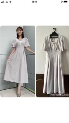 JUSGLITTY 半袖 ロングワンピース