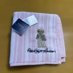 新品ポロラルフローレン ポロベア刺繍 タオルハンカチ