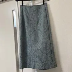 レース膝丈タイトスカート