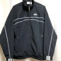 adidas ナイロン　ジャケット ジャンパー　黒