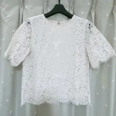 POPE' PICNIC ロペピクニック フラワー レース カットソー トップス