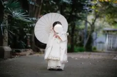 90㎝キャサリンコテージ　七五三 フラワーレース着物ワンピ＆被布セット