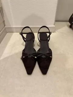 RANDA シアーリボンパンプス