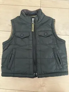 GAP ダークグレー 中綿ベスト 80センチ