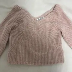 SNIDEL (スナイデル) オフショル ショート ニット プルオーバー