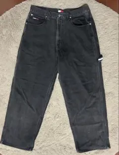 Tommy Jeans ブラック ワイドレッグデニムのサムネイル