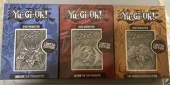 【各5000枚限定】遊戯王 金属製 オベリスク ラー　オシリス　三幻神セット