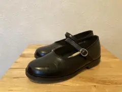 ハルタ リボン ストラップ シューズ 19.0 ブラック