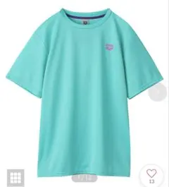 arena アリーナ Tシャツ グリーン パープルのサムネイル