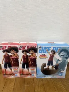 ワンピース 一番くじ B賞2つC賞 1つルフィフィギュア 未開封