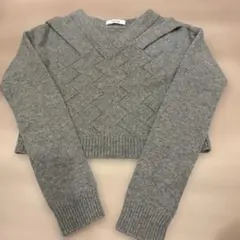 ADEAM 長袖 カシミヤ100%ニット グレー　フォクシーのサムネイル