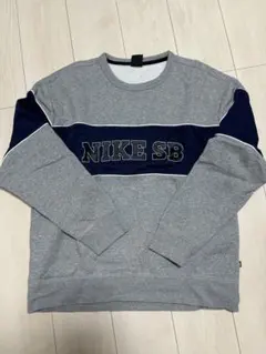 NIKE SB ロゴ入りスウェット グレー/ネイビー