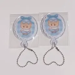 mikko リルアラモード　アクリルミラーキーホルダー ラテ