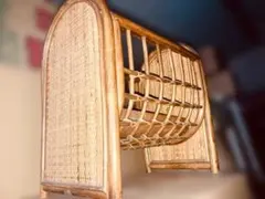 ラタン製　オープンバスケット