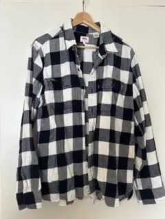 Levi's チェック柄ネルシャツ 長袖ブルー
