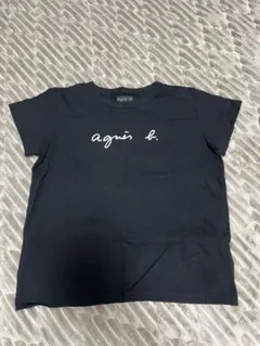 agnès b. ブラック 半袖Tシャツ