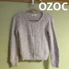 OZOC 薄いピンクのフワフワカーディガン レディース　トップス