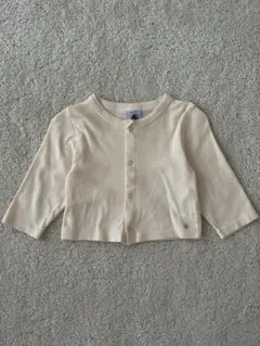 プチバトー カットソーカーディガン　12m/74cm