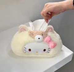 ♥️キティちゃんのぬいぐるみティッシュカバー.状態良好.中古品♥️ ♥️キティちゃんのぬいぐるみティッシュカバー.状態良好.中古品