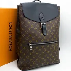【極美品】ルイヴィトン　モノグラム　マカサー　リュック　バックパック　504 ルイヴィトンマカサー ジョッシュ NV ブラウン メンズ
