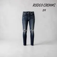 RODEO CROWNS クラッシュ スキニーデニム ダメージ加工 24 Y2Kのサムネイル