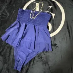 【未使用】ネイビー フリル付きセパレート水着