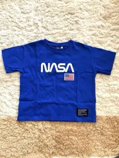 NASA Tシャツ 青 アメリカ国旗付きのサムネイル
