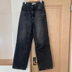 AZUL BY MOUSSY ハイウエストワイドデニム　Sサイズ